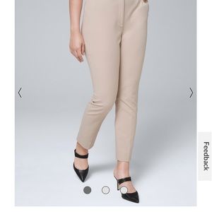 White House Black Market slim ankle pant size 10 L khaki color
